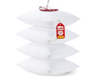Utopia Bedding Protège Oreiller 40x80 cm (Lot de 4) Imperméable avec Fermeture Éclair, Housse Oreiller, Certifié Oeko-TEX Taie Oreiller