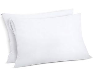 Utopia Bedding Protège Oreiller 50x75 cm (Lot de 2) Imperméable avec Fermeture Éclair, Housse Oreiller, Certifié Oeko-TEX Taie Oreiller