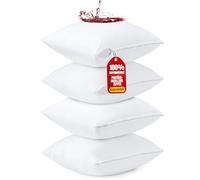 Utopia Bedding Protège Oreiller 80x80 cm (Lot de 4) Imperméable avec Fermeture Éclair, Housse Oreiller, Certifié Oeko-TEX Taie Oreiller