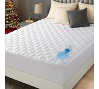 Utopia Bedding Quilted Waterproof Mattress Protector, Mattress Topper, Waterproof Mattress Pad (Blanc, 99 x 190 + 40 cm)