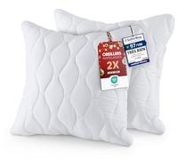 Utopia Bedding Rembourrage de coussin rembourré 80 x 80 cm (2 unités), oreillers de canapé (blanc)