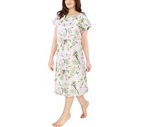 Utopia Care Chemise d'hôpital pour Femme, Douce, Confortable et élégante, Motif Floral Gris., Small-Medium