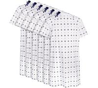 Utopia Care Lot de 6 robes d'hôpital en mélange de coton pour tailles allant jusqu'à 2XL - Bleu - Large