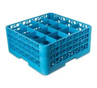 Utopia Carlisle FoodService Products Warewashing, CARG16-314000-B01001, Étagère en verre 16 compartiments + 3 rallonges (boîte de 1)