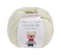 Utopia Crafts Amigurumi Cotton DK Yarn for Crochet and Knitting 50% Cotton, 50% Acrylic Blended, 50g (1, Bone)