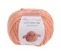 Utopia Crafts Amigurumi Cotton DK Yarn for Crochet and Knitting 50% Cotton, 50% Acrylic Blended, 50g (1, Flesh)