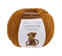 Utopia Crafts Amigurumi Cotton DK Yarn for Crochet and Knitting 50% Cotton, 50% Acrylic Blended, 50g (1, Light Brown)