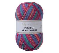 Utopia Crafts Aran Ombre Fil à tricoter et crochet Multicolore 300 g - 600 m (009)