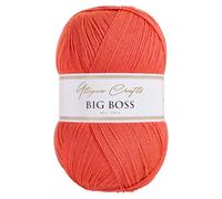 Utopia Crafts Big Boss 400g Knitting & Crochet Yarn 1200m (Coral Red)