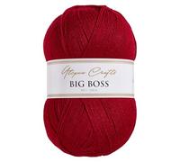 Utopia Crafts Big Boss 400g Knitting & Crochet Yarn 1200m (Dark Crimson Red)