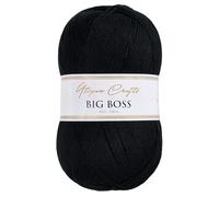 Utopia Crafts Big Boss 400g Knitting & Crochet Yarn 1200m (Deep Black)