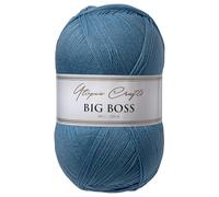 Utopia Crafts Big Boss 400g Knitting & Crochet Yarn 1200m (Denim Blue)