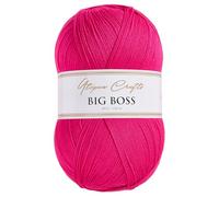 Utopia Crafts Big Boss 400g Knitting & Crochet Yarn 1200m (Hot Pink)