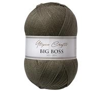 Utopia Crafts Big Boss 400g Knitting & Crochet Yarn 1200m (Khaki Melange)