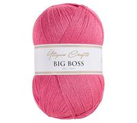 Utopia Crafts Big Boss 400g Knitting & Crochet Yarn 1200m (Rose Pink)