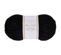 Utopia Crafts Country Laine mélangée Aran pour tricot et crochet 100 g (1, noir)