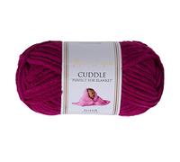 Utopia Crafts Cuddle Super Chunky Fil Chenille Doux pour Tricot et Crochet, 100 g - 60 m (Violet)