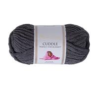 Utopia Crafts Cuddle Laine Chenille, Fil Chenille, Pelote de Laine à Tricoter Super Épaisse de 100 g (60 m), Moelleuse, Douce, Facile à Utiliser, Idéale pour Crochet et Tricot, Gris Acier