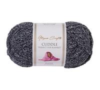 Utopia Crafts Cuddle Laine Chenille pour Crochet Débutant, Pelote Douce 100g (60m) Facile à Tricoter, Idéale pour Plaids Amigurumis et Coussins, Polyester Microfibre OEKO-TEX EN71-3 (Anthracite)