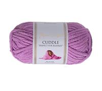 Utopia Crafts Cuddle Laine Chenille pour Crochet Débutant, Pelote Douce 100g (60m) Facile à Tricoter, Idéale pour Plaids Amigurumis et Coussins, Polyester Microfibre OEKO-TEX EN71-3 (Lavande)
