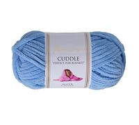Utopia Crafts Cuddle Super Chunky Fil chenille doux pour tricot et crochet, 100 g - 60 m (Ciel)