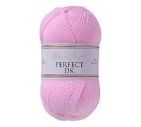 Utopia Crafts DK Double Knitting Yarn 100g (Baby Pink), Moyen