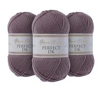 Utopia Crafts DK Double Knitting Yarn 3x 100g (Medium Lavender)