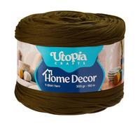 Utopia Crafts Fil T-Shirt pour Crochet et Tricot Home Decor 300g/150m Fil Textile Élastique Microfibre Oeko-Tex Pour Paniers Sacs Tapis & Macramé Lavable en Machine Crochet 5-7 mm (Vert olive)