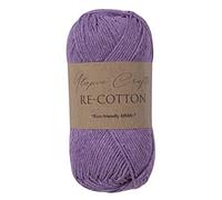 Utopia Crafts Re-Cotton Knitting Yarn, 100g (Muted Purple)
