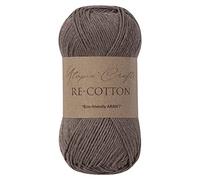 Utopia Crafts Re-Cotton Knitting Yarn, 100g (Roman Coffee)