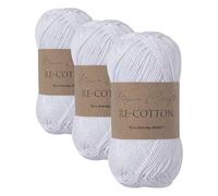 Utopia Crafts Re-Cotton Knitting Yarn, 100g (White)