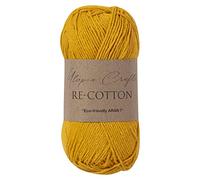 Utopia Crafts Re-Cotton Knitting Yarn, 100g (Yellow Orange)