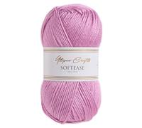 Utopia Crafts Softease Knitting and Crochet Yarn 100g (Dark Berry)