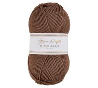 Utopia Crafts Super Aran Fil à tricoter et crochet 100 g Beige chaud