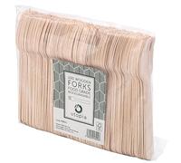 Utopia F90211-000000-B01010 Lot de 1000 fourchettes en bois de bouleau 16 cm