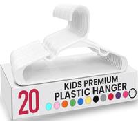 Utopia Home Lot de 20 cintres de Placard en Plastique pour vêtements d’Enfants et de bébés, Usage Quotidien Standard, 29 cm (Blanc)