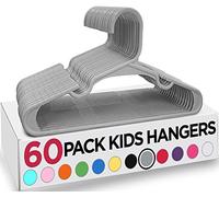 Utopia Home Lot de 60 cintres de placard en plastique pour vêtements d’enfants et de bébés, usage quotidien standard, 29 cm (gris)