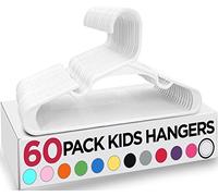 Utopia Home Lot de 60 cintres de placard en plastique pour vêtements d’enfants et de bébés, usage quotidien standard, 29 cm (blanc)