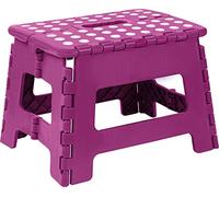 Utopia Home Tabouret Pliant 23 cm, Surface antidérapante Portable pour Enfants et Adultes, Pliable Robuste avec poignée de Transport, capacité de Charge de 272 kg, Paquet de 1, Pourpre