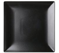 Utopia K10033 Noir Assiette carrée, 25,4 cm, 25.5 cm (lot de 12)