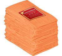 Utopia Kitchen Lot de 12 torchons farine orange 71 x 71 cm 100 % coton pour le nettoyage et le schage Torchon de cuisine trs absorbant