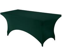 Utopia Kitchen Nappe de Table Extensible [6 Pieds, 183 cm] Couverture de Table en Polyester et Spandex - Lavable en Machine et Infroissable (Lot de 1, Vert Chasseur)