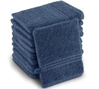 Utopia Towels - 10 Gants de Toilette Coton 100% - 15 x 21 cm (Bleu Marine) | Lot de 10 gants de toilette en coton 100 % - 15 x 21 cm, doux, absorbants et pratiques pour un usage quotidien.