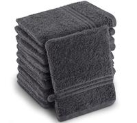 Utopia Towels - 10 Gants de Toilette en Coton 100% - 15 x 21 cm (Gris) | Lot de 10 gants de toilette en coton 100 % - 15 x 21 cm, doux, absorbants et pratiques pour un usage quotidien.