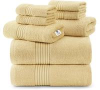 Utopia Towels Ensemble de 8 Serviettes, Très absorbantes, Beige