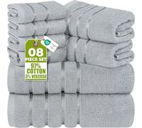 Utopia Towels - Lot 8 Serviettes Salle de Bain (Gris Froid)