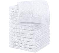 Utopia Towels Lot de 12 débarbouillettes en Coton filé à l'anneau, 100% Coton filé à l'anneau, de qualité supérieure, très absorbantes et Douces au Toucher (Blanc)