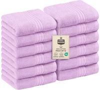 Utopia Towels Lot de 12 débarbouillettes pour le visage de qualité supérieure (30,5 x 30,5 cm) 100 % coton filé à l'anneau, très absorbantes et douces au toucher pour salle de bain, spa, salle de