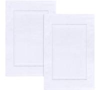 Utopia Towels - Lot de 2 Tapis de Bain en 100% Coton - (53 x 86 cm) (Blanc)