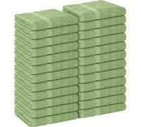 Utopia Towels Lot de 24 serviettes de toilette très absorbantes (non résistantes à l'eau de Javel), pour salle de sport, institut de beauté, spa et soins capillaires à domicile - 40,6 x 68,6 cm - Vert